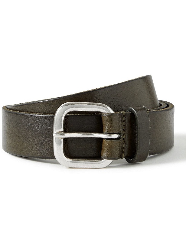Photo: Anderson's - 3cm Leather Belt - Green