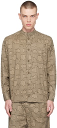 XENIA TELUNTS Brown Edo Shirt