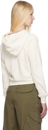 ÉTERNE Off-White Shrunken Hoodie