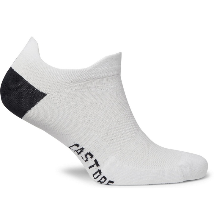 Photo: CASTORE - Cortez Logo-Intarsia Stretch-Jersey Socks - White