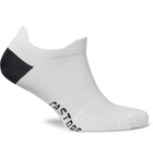 CASTORE - Cortez Logo-Intarsia Stretch-Jersey Socks - White