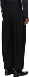 NAMESAKE Black Kevin Pleated Trousers