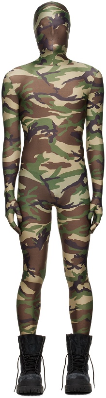 Photo: VETEMENTS Khaki Camouflage Jumpsuit