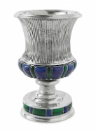 Buccellati - Doge Sterling Silver, Lapis Lazuli and Malachite Vase