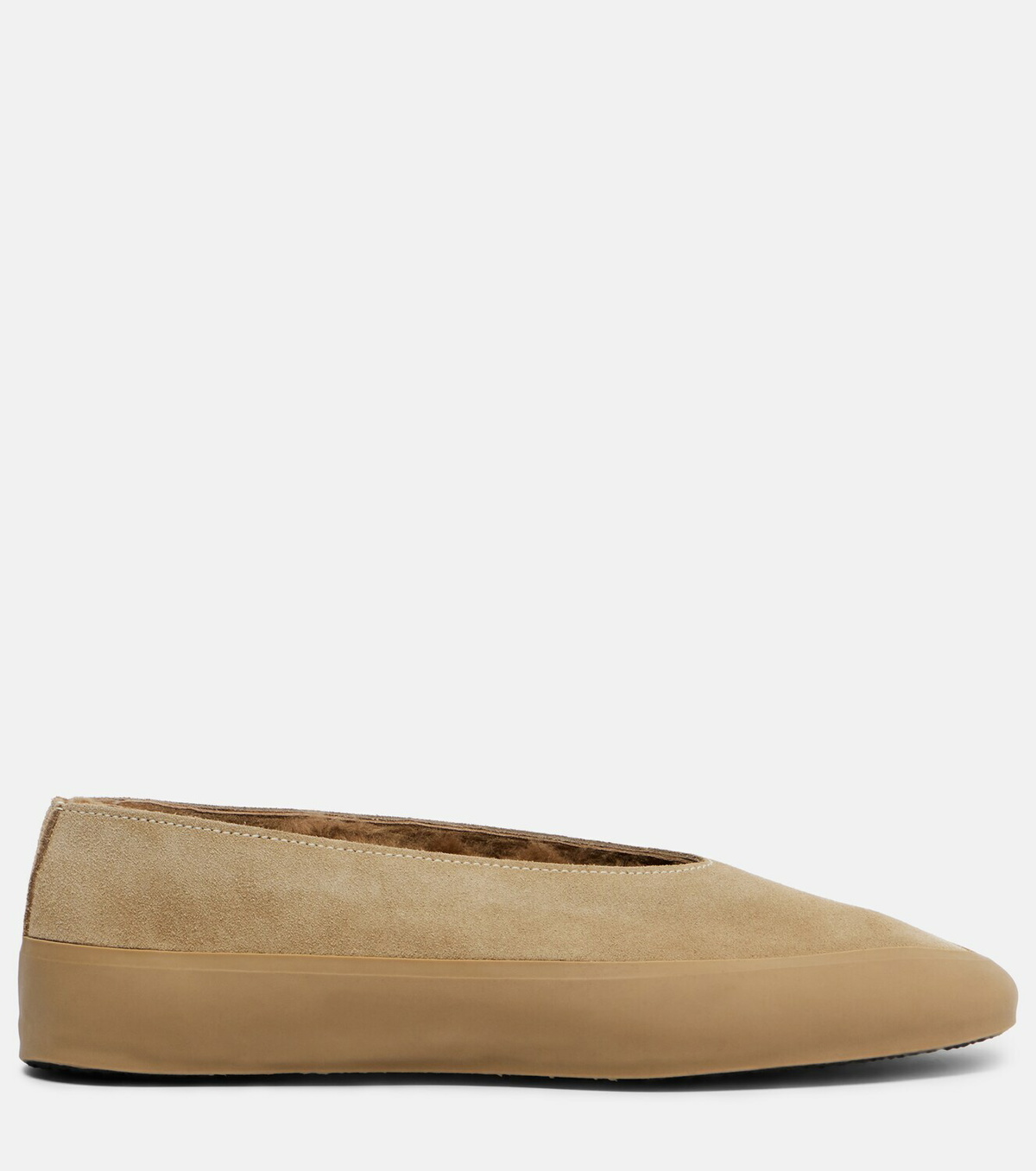 Le Monde Béryl Apres Ski shearling-lined suede ballet flats