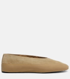 Le Monde Béryl Apres Ski shearling-lined suede ballet flats