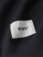 WTAPS - Logo-Print Cotton-Jersey Sweatshirt - Blue