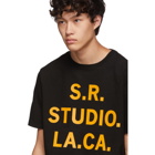 S.R. STUDIO. LA. CA. Black Unlimited S.R.S. Logo and State Basic T-Shirt