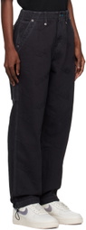 Evisu Gray Embossed Cargo Pants