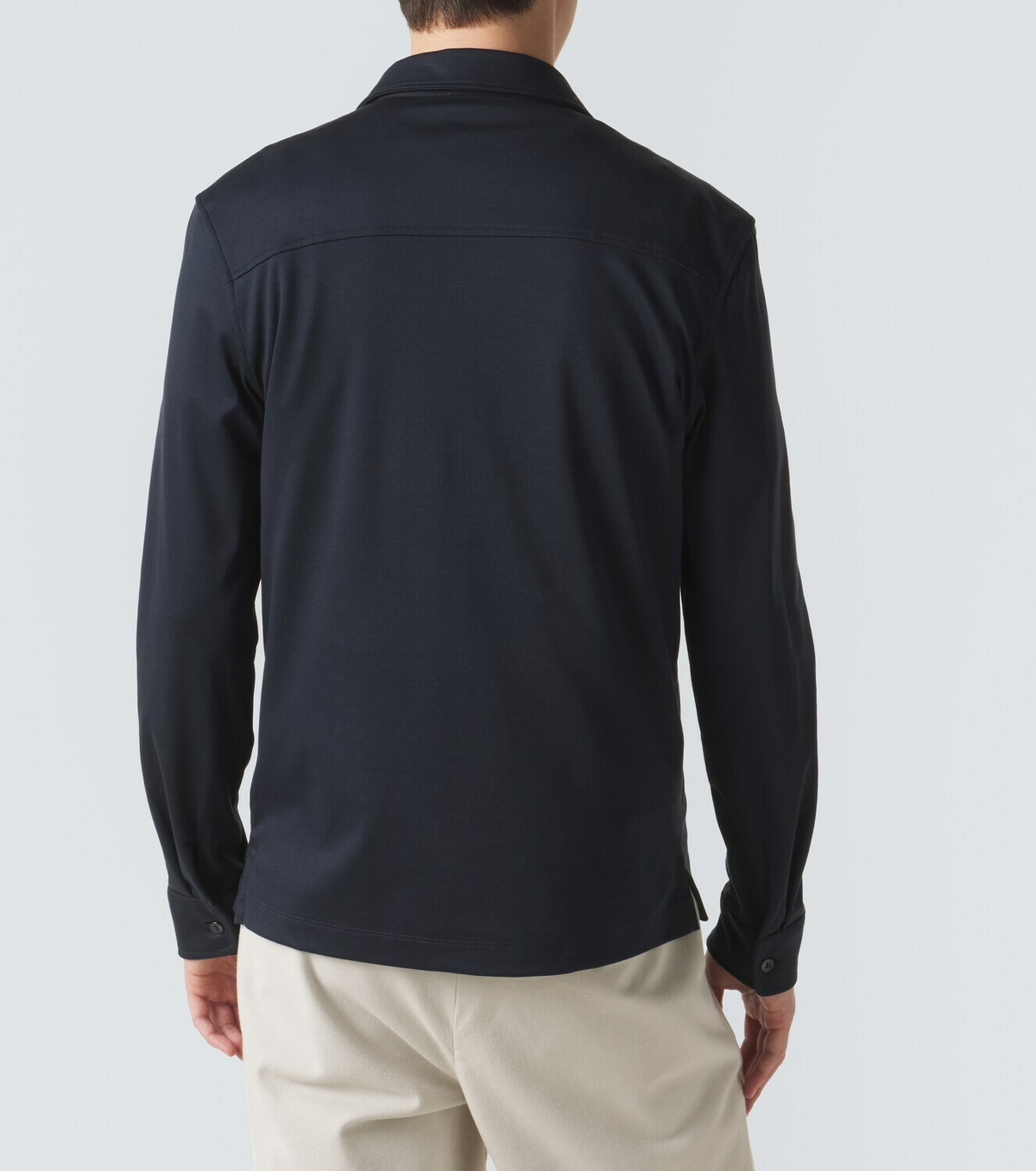 Agnona Cotton and silk polo shirt