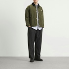 Danton Men's Tuck Pants in Dark Green Grey