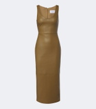 Alex Perry Leather midi dress