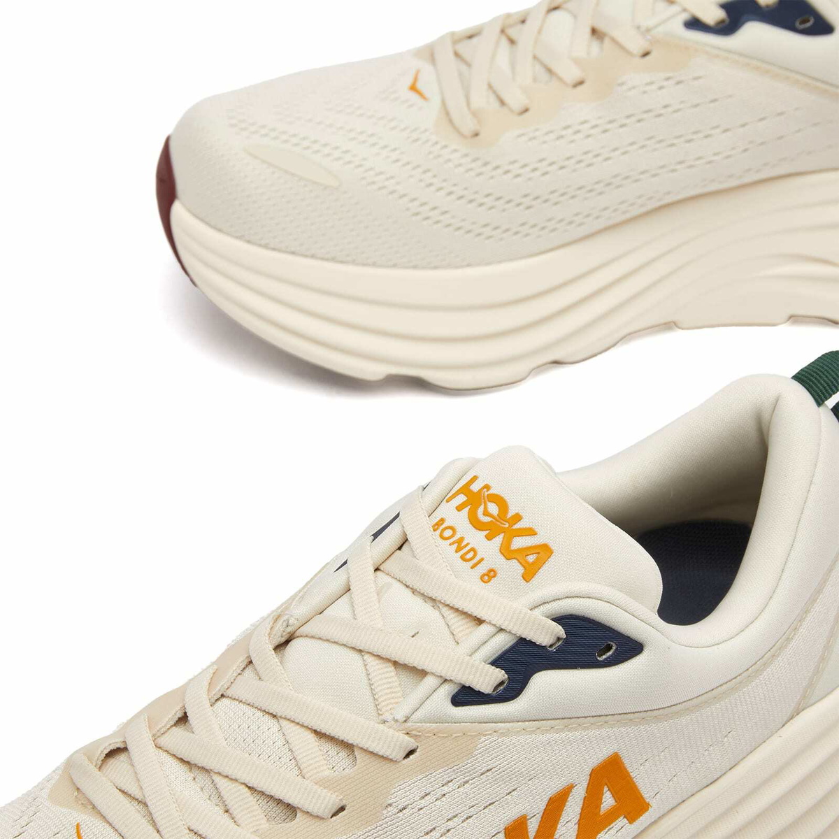 HOKA ONE ONE M Bondi 8 in Oat Milk/Alabaster Hoka One One