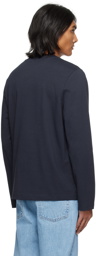 A.P.C. Navy Olivier Long Sleeve T-Shirt