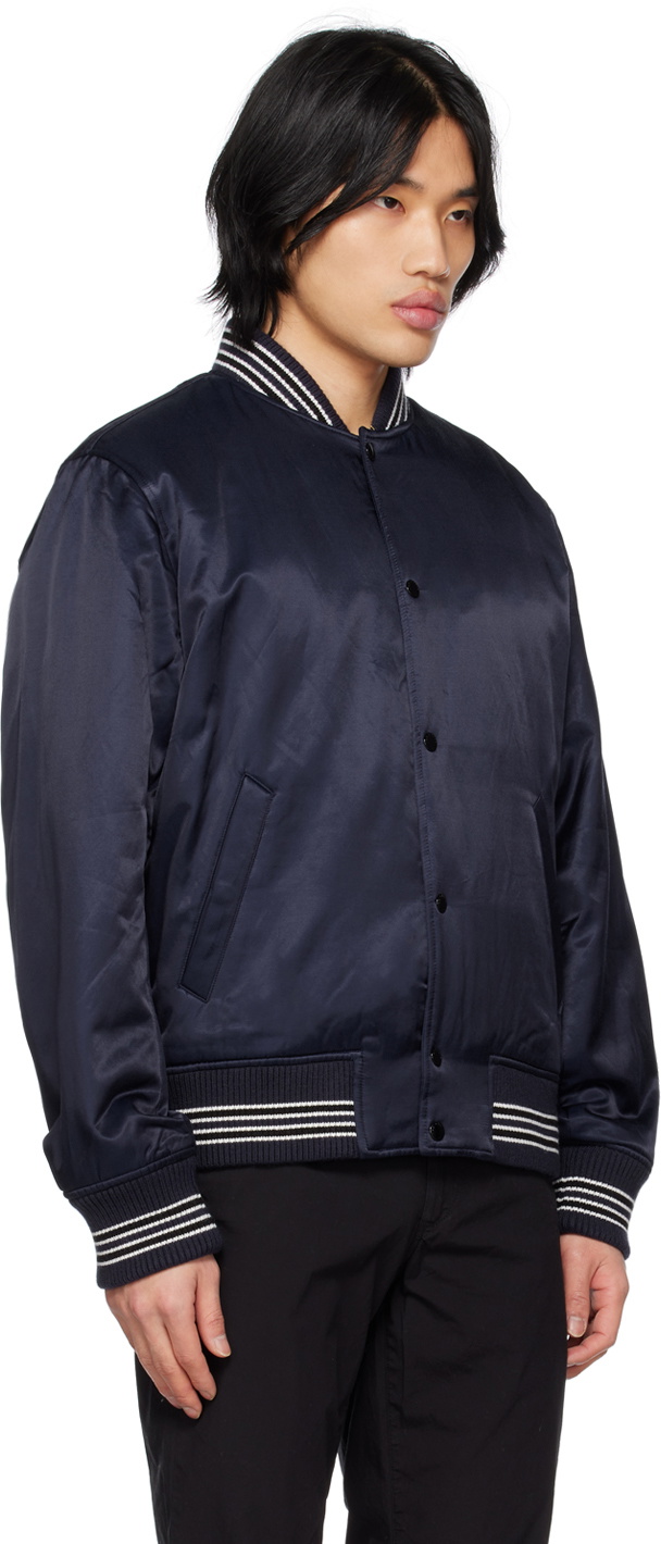 rag & bone Navy Dugout Bomber Jacket Rag and Bone