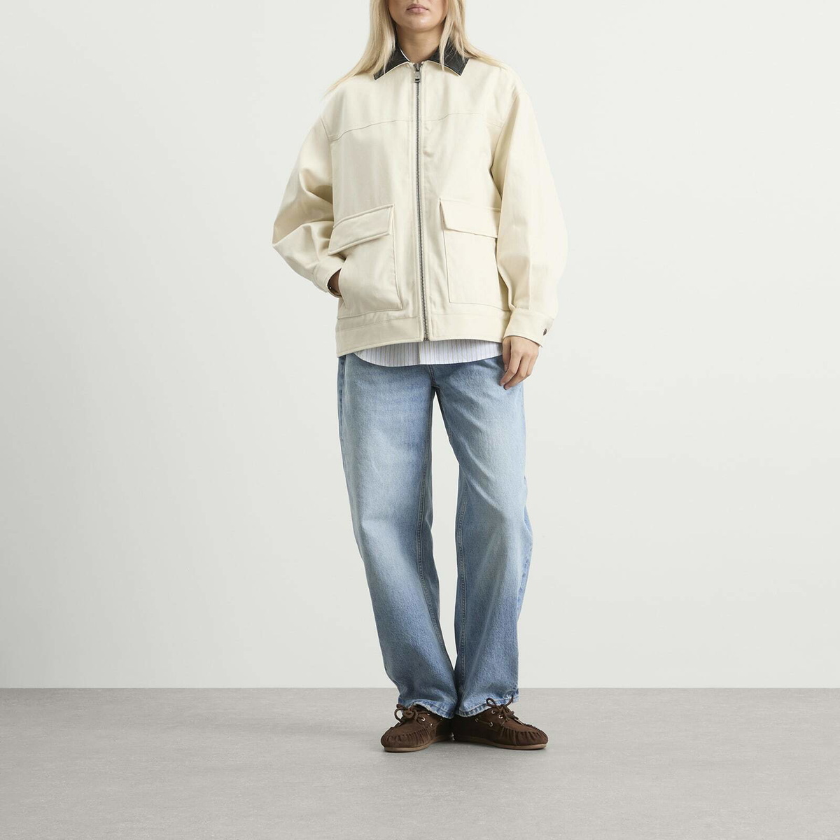 Anine Bing Women's Holden Jacket in Ecru