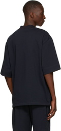 3.1 Phillip Lim Navy Knit V-Neck T-Shirt