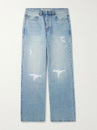 MANAAKI - Rangi Straight-Leg Distressed Jeans - Blue