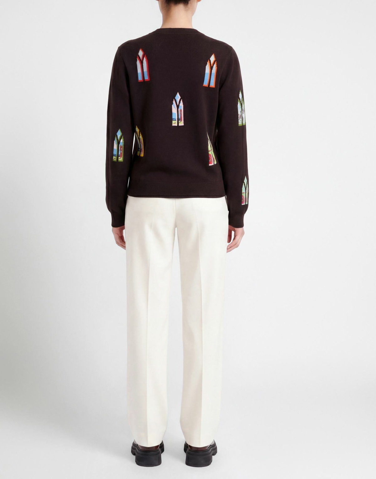 Barrie Womens Sweater Dark in Brown