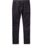 Berluti - Slim-Fit Cotton and Mulberry Silk-Blend Denim Jeans - Indigo