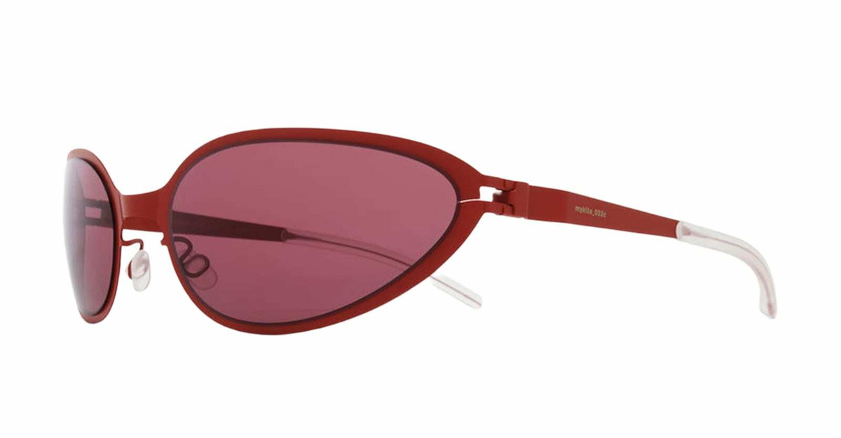 Mykita Bear - Burnt Orange / Bordeaux Solid Lens Sunglasses
