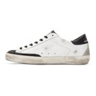 Golden Goose White and Black Superstar Sneakers