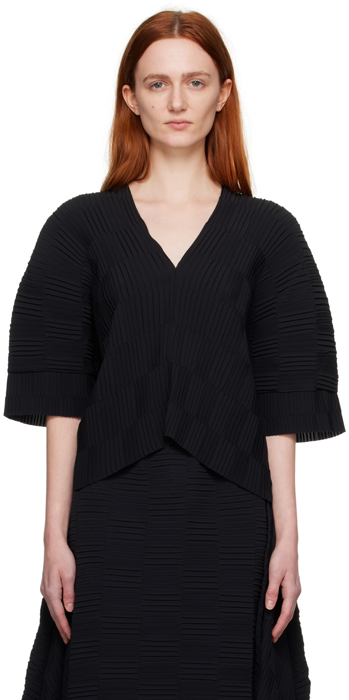 Henrik Vibskov Black V-Neck Blouse