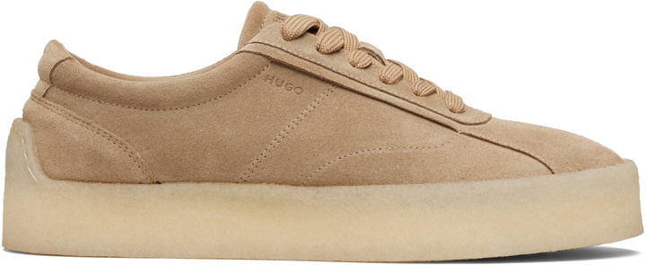 Photo: Hugo Beige Suede Sneakers