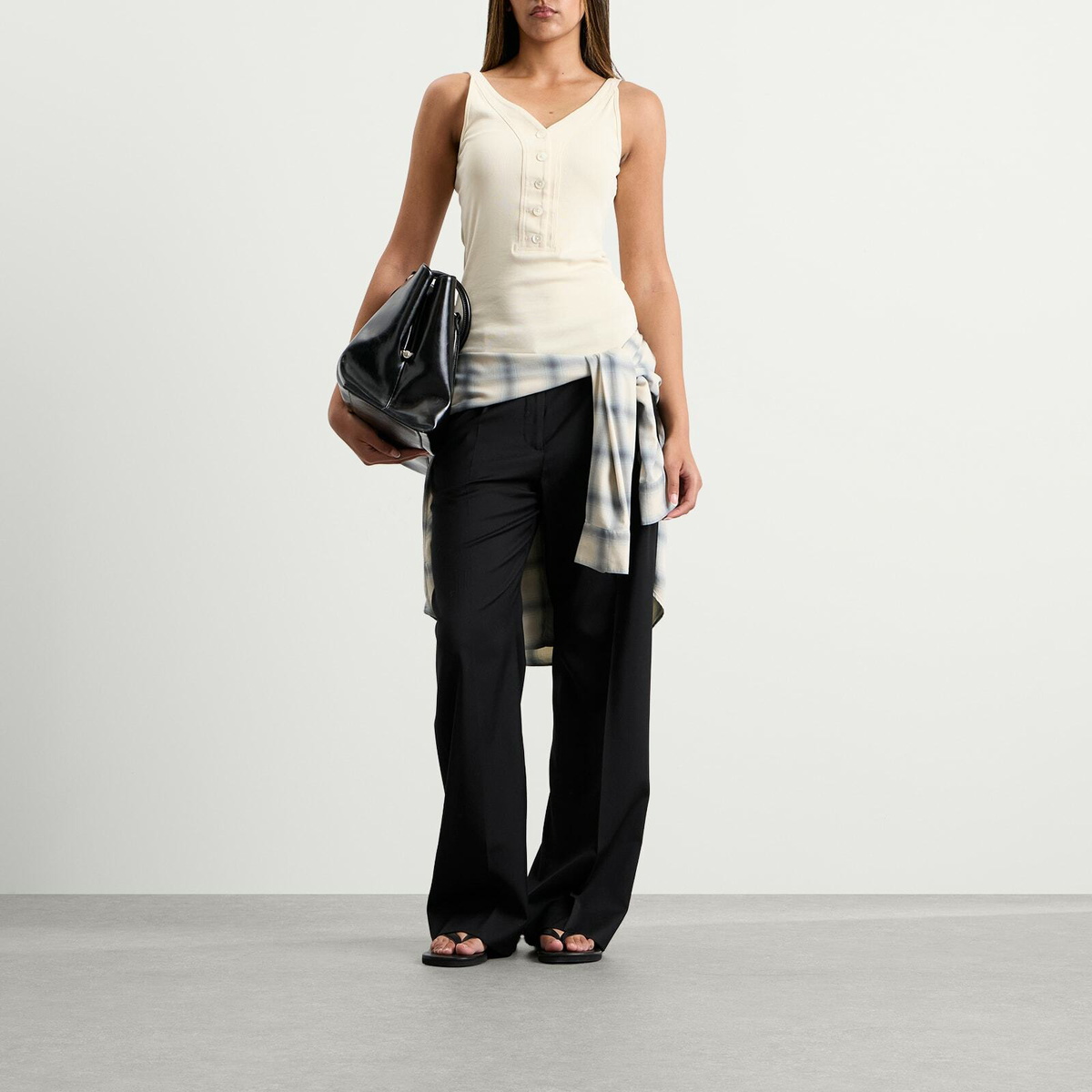 Our Legacy Women's Universe Trousers in Black Worsted Wool