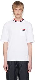 Thom Browne White Striped T-Shirt