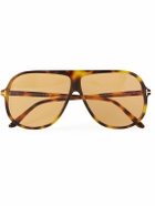 TOM FORD - Aviator-Style Tortoiseshell Acetate Sunglasses