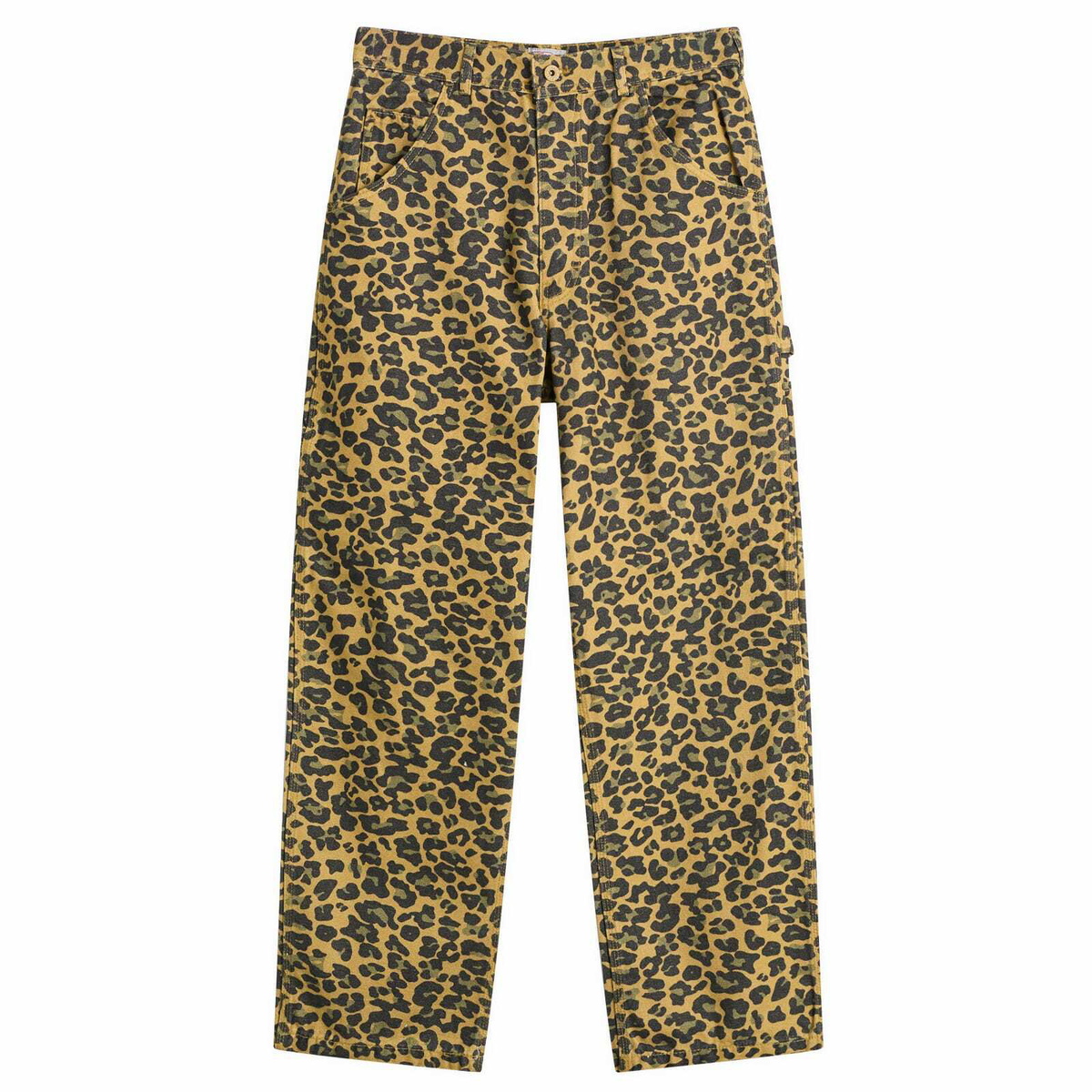 Stan Ray Men's OG Painter Pant in Washed Leopard Camo Duck