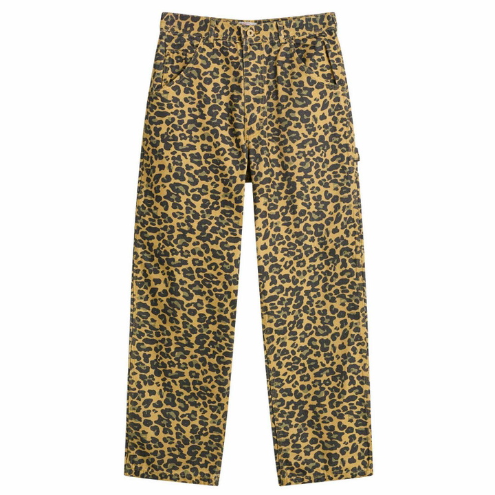 Photo: Stan Ray Men's OG Painter Pant in Washed Leopard Camo Duck
