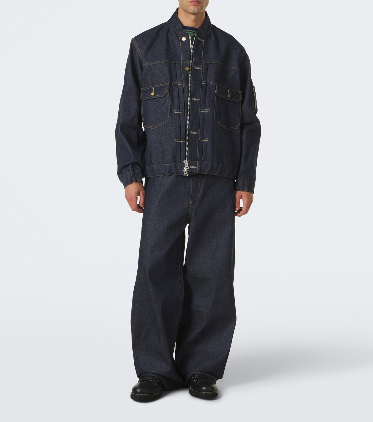 Sacai Denim bomber jacket