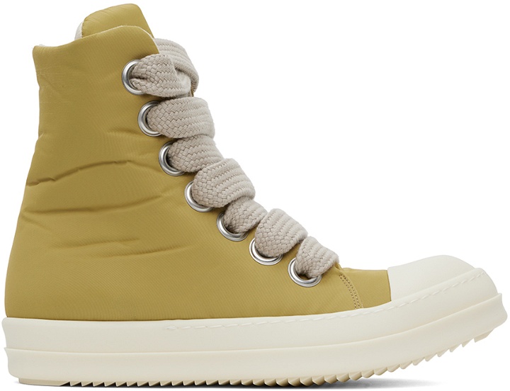 Photo: Rick Owens DRKSHDW Yellow Jumbo Lace Puffer Sneakers