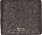 TOM FORD Brown Soft Grain Leather Bifold Wallet