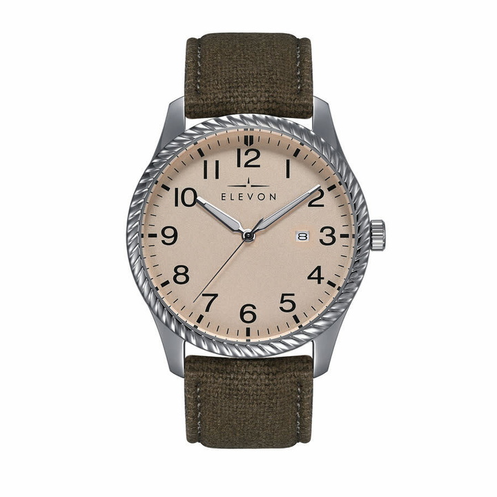Photo: Elevon Crosswind Silver-tone Dial Mens Watch ELE128-5