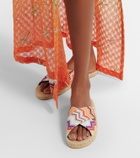 Missoni Harlow Zigzag lamé espadrille sandals