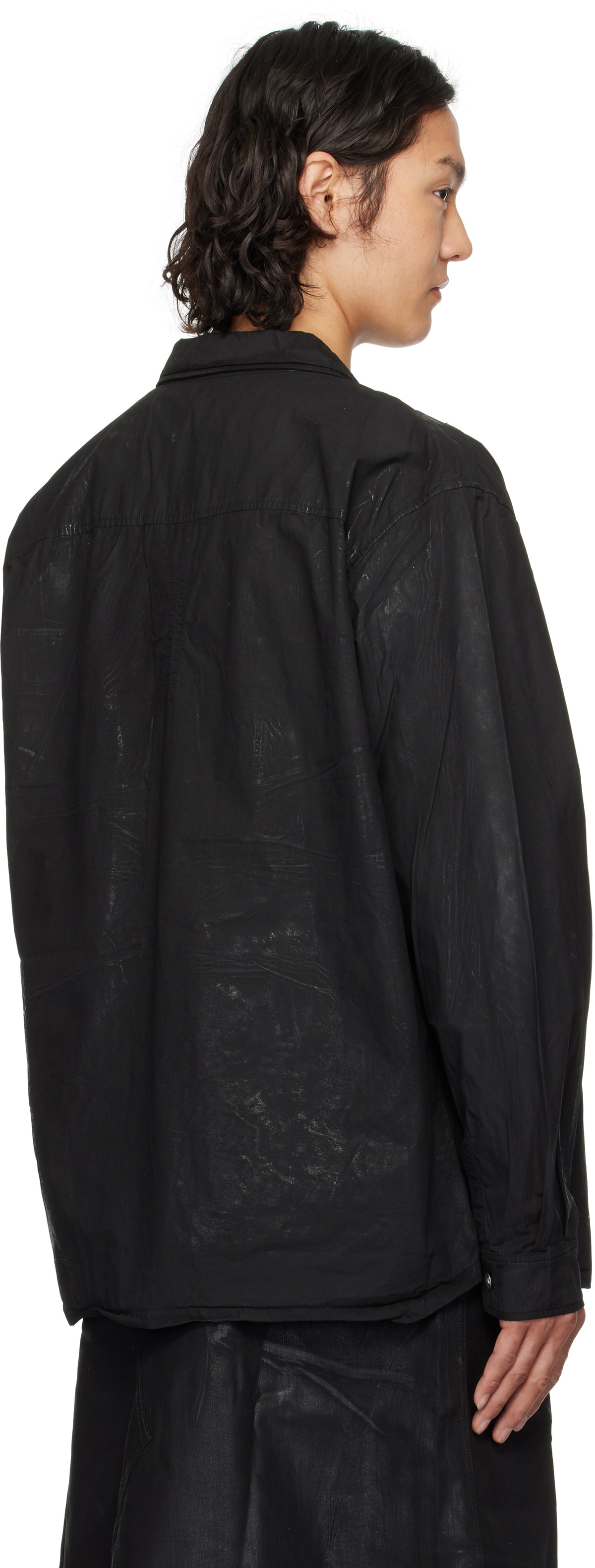 Rick Owens DRKSHDW Black Hollywood Jumbo Overshirt Rick Owens Drkshdw