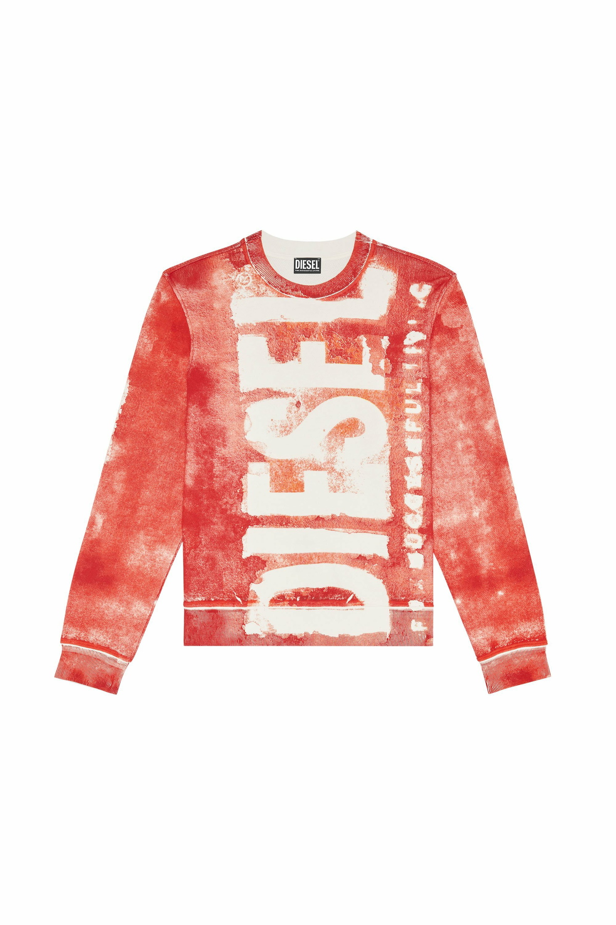Diesel Logo sweatshirt with colour bleed effect - Sweaters