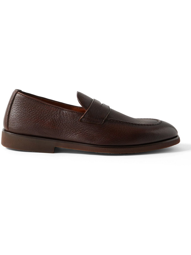 Photo: BRUNELLO CUCINELLI - Full-Grain Leather Penny Loafers - Brown