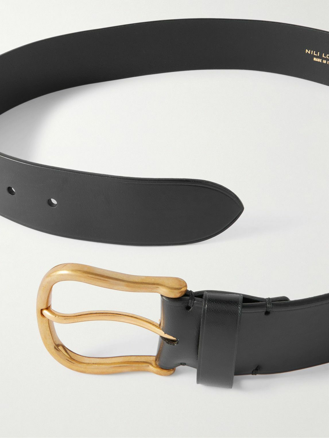 Nili Lotan - 3.5cm Leather Belt - Black
