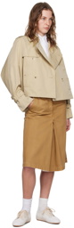 Kenzo Beige Kenzo Paris Short Trench Coat