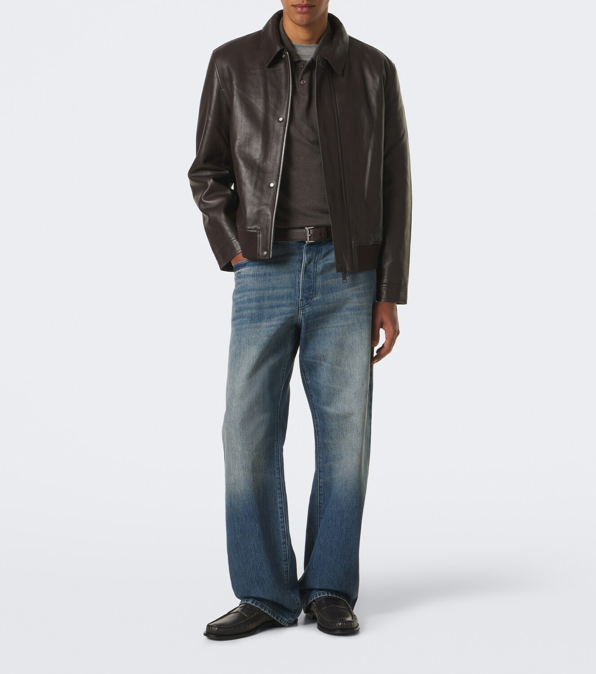 Yves Salomon Leather blouson jacket