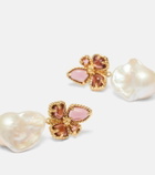Zimmermann Bloom embellished pearl drop earrings