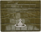 Vivienne Westwood Khaki Flat Card Holder