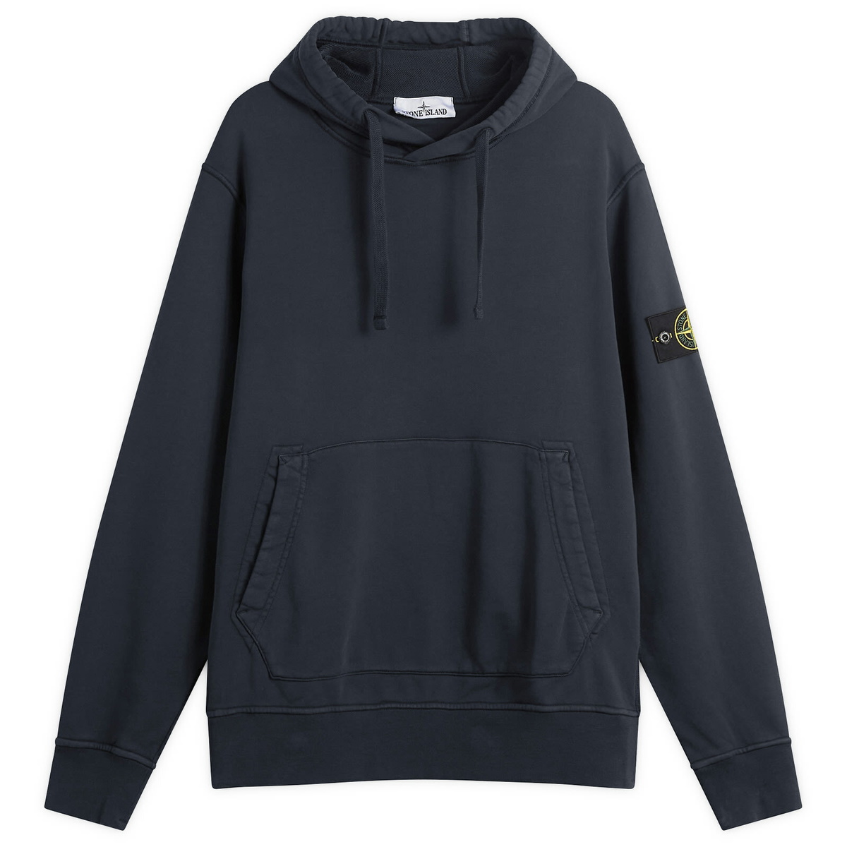Stone Island Men's Garment Dyed Full Zip Hoodie in Navy Blue Stone