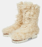 Magda Butrym Shearling lace-up boots