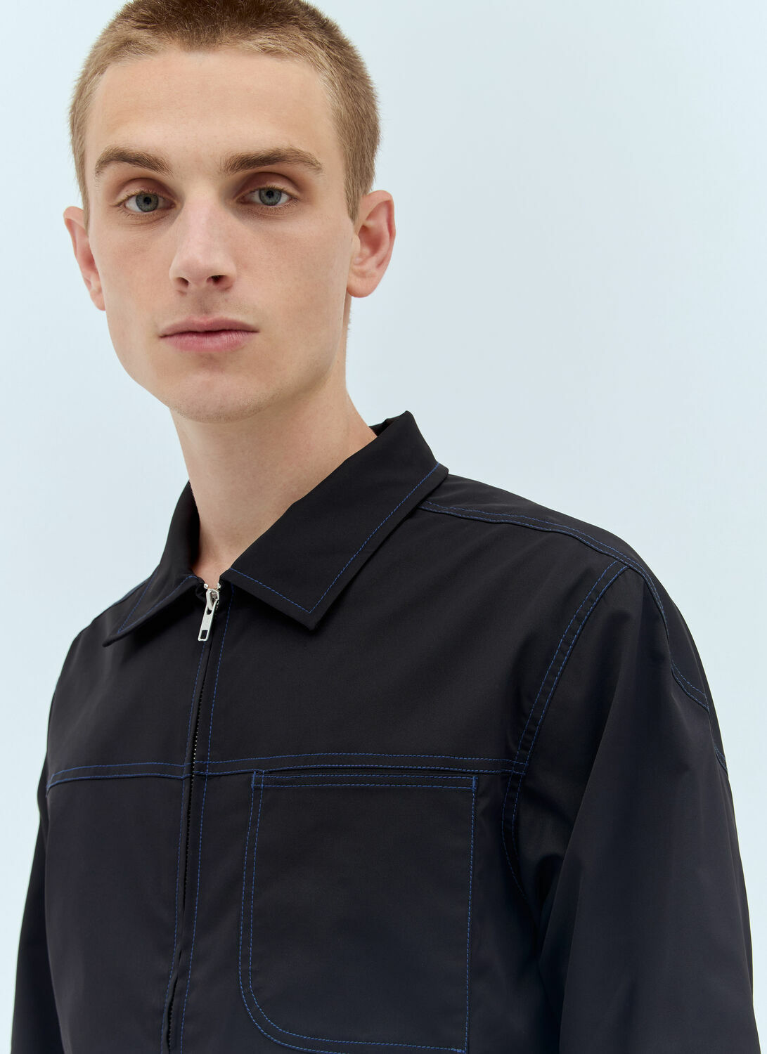 AFFXWRKS Topstitched Zip-Up Jacket