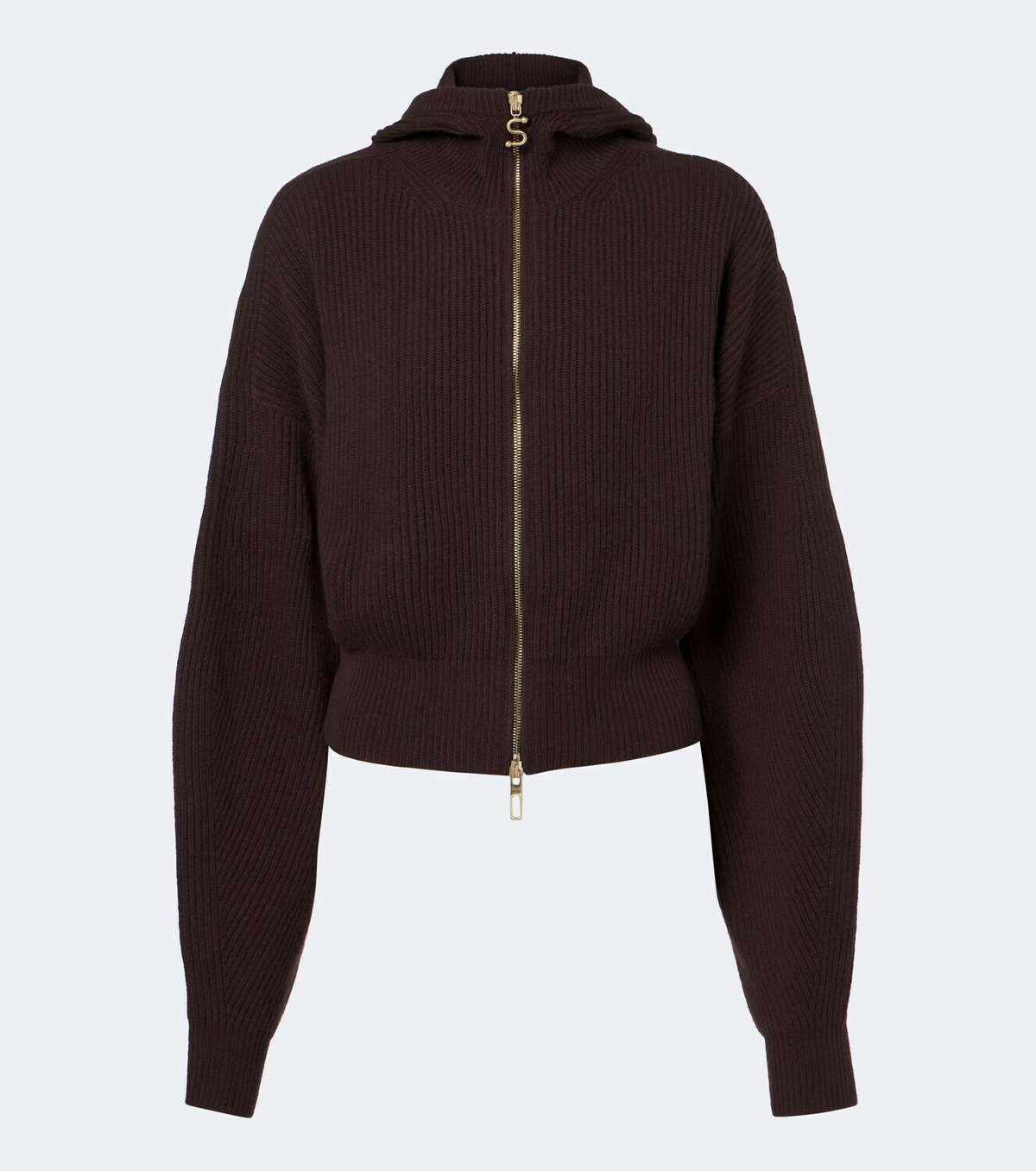 Sportmax Ribbed-knit wool and cashmere cardigan
